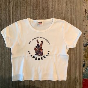 Crop-top with jewels